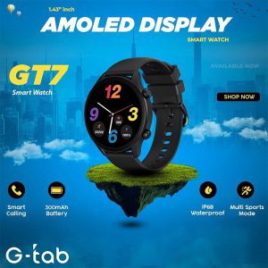 ساعت هوشمند G-tab GT7 Amoled